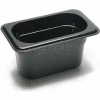Cambro 94CW110 - Food Pan, Plastic, 1/9 Size, 4" Deep, Black - Pkg Qty 6