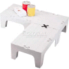 Dunnage Rack, Solid Top, 21"W x 60"D Speckled Gray
