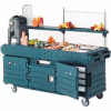 Cambro KVC854519 - CamKiosk Cart 4 Pan Wells, 85-1/8" x 33-1/2" x 70-1/2", Kentucky Green