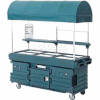 Cambro KVC856C158 - CamKiosk Cart 6 Pan Wells and Canopy, 85-1/8x33-1/2x94, Hot Red