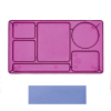 Cambro 915CW431 - School Tray 2 x 2 10" x 14", Translucent Blue - Pkg Qty 24