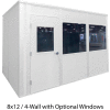 Porta-King Inplant Office, White Vinyl Int & Ext, 12x24, 4-Wall, Class C Fire & STC27 Sound