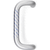 Silver Defender Antimicrobial Film For D Pull Handles, 8-1/2"H x 11"W Clear 75/Pack