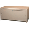 30"W Console Table w/ Doors, Regal Cherry Laminate Top Medium Gray Finish