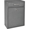 Mail Boss Epoch Wall Mount Locking Drop Box 7415 11-1/4"W x 4-3/4"D x 16-1/4"H Granite