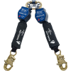 DBI-SALA® Nano-Lok™ Twin-Leg Quick Connect Self Retracting Lifeline, Steel Snap Hook, 6'
