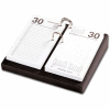 DACASSO® Classic Black 3.5" x 6" Calendar Holder with Silver Accents