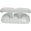 Dock Edge Dock Cleat 8" Flip Up, White Almag 35 4/Case - 2608W-F