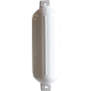 Dock Edge Dolphin Twin Eye Ribbed Boat Fender 4-1/2" x 16", White 4/Case - 59-161-F