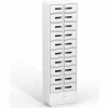 JuiceBar by Digilock Personal Device Charging Locker with RFID Electronic Locks 20 Doors - White