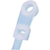 Cable Ties- Mounting Tab- Natural- 11", 100 Pieces