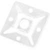 Del City 9771 4-way Adhesive Mtg Base- 1-1/8" sq- Natural, 100 Pieces