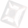 Del City 9772 Mini 4-way Adhesive Mtg Base- 3/4" sq- Natural, 100 Pieces