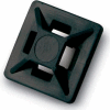 Del City 9806 Mini 4-way Adhesive Mtg Base- 3/4" sq- Black, 100 Pieces