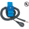 Desco Adjustable Elastic Wrist Strap 09070 with 6 Ft Coil Cord - Black