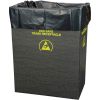 2.00 Mil Static Dissipative Trash Can Liner, 55 Gallon, Black, Pkg. Qty. 50 - 37821