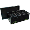 Plastek 39047 ESD In-Plant Handle Container w/Fixed Dividers & Lid, Cell Size 12 x 4 x 2-3/4 - Pkg Qty 5