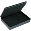 Protektive Pak ESD Shipping & Storage Hinged Boxes w/ Foam, 4-3/16"L x 3-3/16"W x 33/64"H, Black - Pkg Qty 5