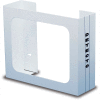 Detecto® Double Glove Box Holder, White Powder Coated Steel, 10"H x 12"W x 4"D