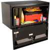 JOBOX 18" Tall Black Steel Underbed Box - 48" x 18" x 18"