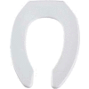 Bemis Heavy Duty Open Front Commercial Seat, STA-TITE Hinges Elongated Style, White