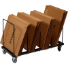 Floor Carton Rack with Five 1/2" Wire Dividers, 44" x 18" x 24"
