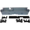 DU-HA 07-15 Toyota Tundra Double Cab - Underseat - DkGray (Does not fit w/factory subwoofer)