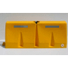 5'L Traffic Barrier, Polyethylene, Yellow