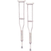 Aluminum Walking Crutches with Underarm Pad and Handgrip, Adult, 1 Pair