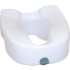 Drive Medical 12014 Premium Plastic Raised Toilet Seat with Lock, Elongated