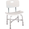 Drive Medical 12021KD-1 Bariatric Heavy Duty Bath Bench With Back, Knock Down