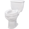 Drive Medical RTL12064 Raised Toilet Seat with Lock, Standard Seat, 4" Height