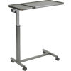 Overbed Table with Double Tilt Tops, 30"-46" Height, Chrome Base