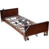 Delta Ultra Light Full Electric Low Hospital Bed with Half Rails and Therapeutic Support Mattress