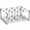 Chrome Oxygen Cylinder Rack, For Use with 12 M6 Cylinders