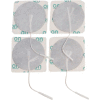 Round Adhesive Pre-Gelled Electrodes for TENS Unit, 2" x 2", Pack of 4