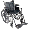Silver Sport 2 Wheelchair, Detachable Desk Arms, Elevating Leg Rests, 20" Seat