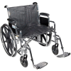 20" Sentra EC Heavy Duty Wheelchair, Detachable Desk Arm, Dual Cross Brace, Swing-away Footrests