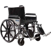 24" Sentra Extra Heavy Duty Wheelchair, Detachable Desk Arm, Elevating Legrests