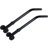 Anti-Tippers with Wheels, Black, For Cruiser III Wheelchairs, 1 Pair