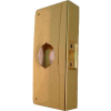 Don Jo 4-CW-PB Wrap Around For Cylindrical Door Locks W/ 2-1/8"Hole, 2-3/4"Backset,PB - Pkg Qty 10