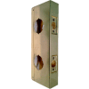 Don Jo 943-CW-PB Wrap Around For Dbl Lock Combo Locksets W/ 2-1/8"Holes W/4"Centers, Polished Brass - Pkg Qty 10