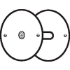 Don Jo BF 161-SL Hole Filler Plate, 2-5/8"Dia, Silver Coated - Pkg Qty 10