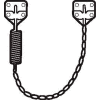 Don Jo CC 100-ZP Crash Chain, 21-3/4", Zinc Plated - Pkg Qty 10