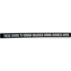 Door Decal - These Doors to Remain Unlocked During Business Hours, 1-1/2" x 24", White On Black - Pkg Qty 10