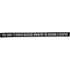 Door Decal - This Door to Remain Unlocked While Building is Occupied, 1-1/2" x 24", White On Black - Pkg Qty 10