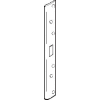 Don Jo FL 212N-BP Armor Strike, 12"x1-3/8", Sgl Hole To Work W/Key-In Knob or Deadbolt, Brass Plated - Pkg Qty 10