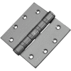 Don Jo HWBB95045-630 Full Mortise Ball Bearing Template Hinge, 5"x4-1/2", 0.18 Gauge, SS - Pkg Qty 3