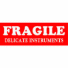 Delicate Instrument 1-1/2" x 4" - White / Red