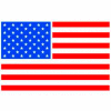 Flag 2" x 3" - White / Red / Blue
